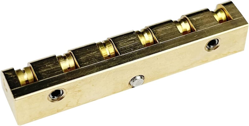 Kaynes 43mm Height Adjustable Brass Roller Guitar Nut Replacement for Les Paul LP SG Style Electric or Acoustic Guitars - Image 5